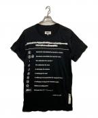 MM6 Maison Margielaエムエムシックスメゾンマルジェラ）の古着「PRINTED OVERSIZE DRESS」｜ブラック