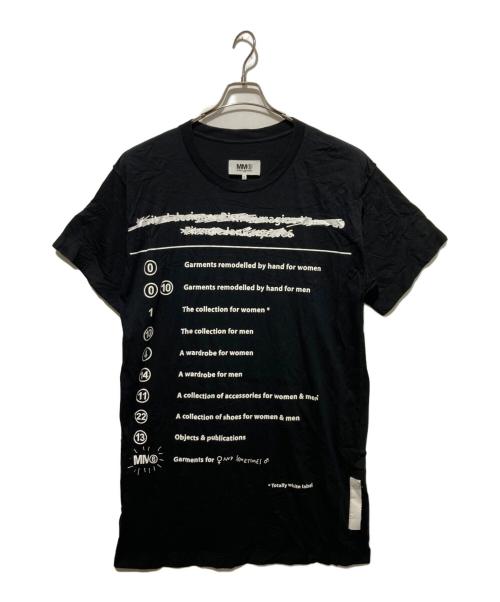 MM6 Maison Margiela（エムエムシックスメゾンマルジェラ）MM6 Maison Margiela (エムエムシックスメゾンマルジェラ) PRINTED OVERSIZE DRESS ブラック サイズ:Ｓの古着・服飾アイテム