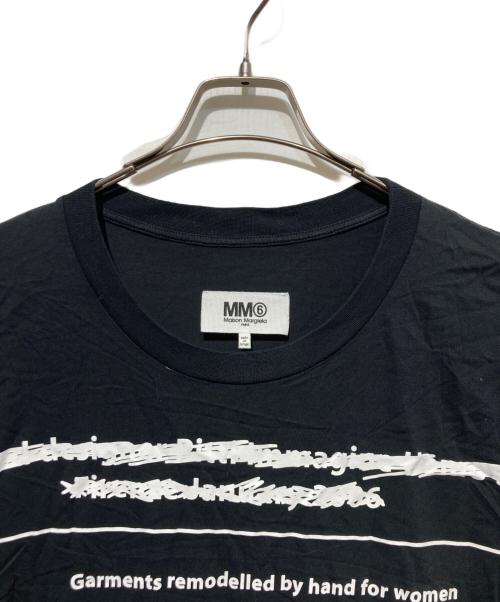 MM6 Maison Margiela（エムエムシックスメゾンマルジェラ）MM6 Maison Margiela (エムエムシックスメゾンマルジェラ) PRINTED OVERSIZE DRESS ブラック サイズ:Ｓの古着・服飾アイテム