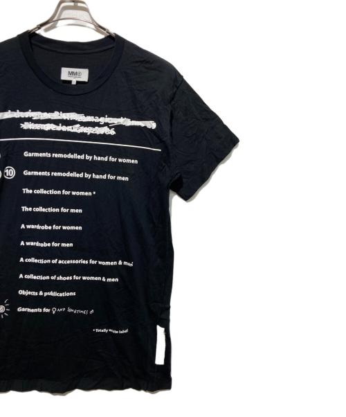 MM6 Maison Margiela（エムエムシックスメゾンマルジェラ）MM6 Maison Margiela (エムエムシックスメゾンマルジェラ) PRINTED OVERSIZE DRESS ブラック サイズ:Ｓの古着・服飾アイテム