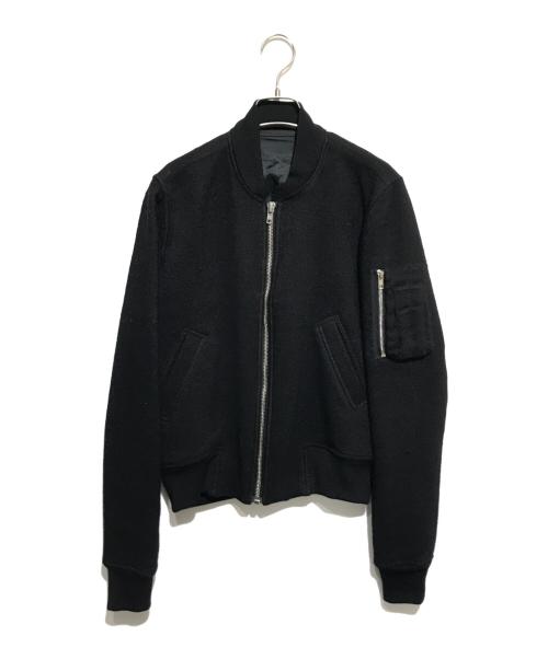 RICK OWENS（リックオウエンス）RICK OWENS (リックオウエンス) ボンバージップアップフライトブルゾン ブラック サイズ:42の古着・服飾アイテム