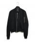 RICK OWENS（リックオウエンス）の古着「ボンバージップアップフライトブルゾン」｜ブラック
