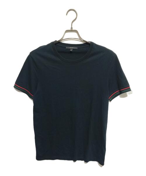 GUCCI（グッチ）GUCCI (グッチ) バックロゴシェリーラインＴシャツ ブラック サイズ:Mの古着・服飾アイテム