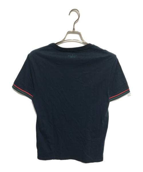 GUCCI（グッチ）GUCCI (グッチ) バックロゴシェリーラインＴシャツ ブラック サイズ:Mの古着・服飾アイテム
