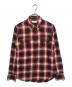 Saint Laurent Paris（サンローランパリ）の古着「レギュラーカラーオンブレチェックシャツ」｜レッド