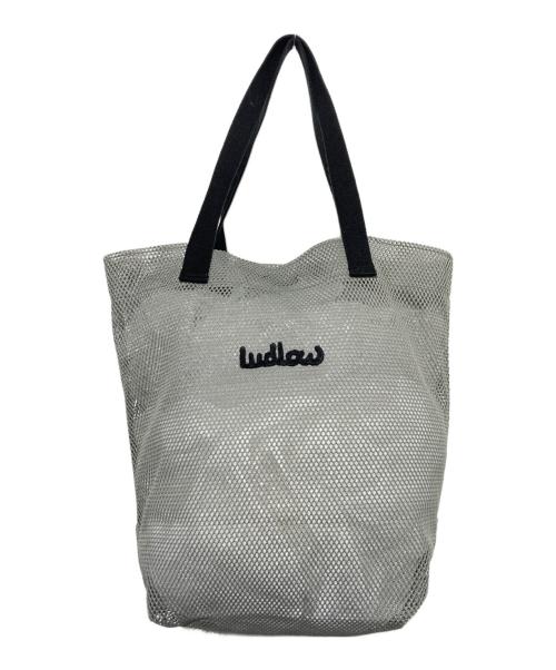 LUDLOW（ラドロー）LUDLOW (ラドロー) メッシュトートバッグ グレーの古着・服飾アイテム