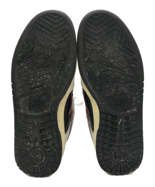 BAPESTA（ベイプスタ）BAPESTA (ベイプスタ) ローカットスニーカー レッド×ホワイト サイズ:27の古着・服飾アイテム