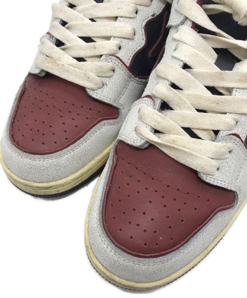 BAPESTA（ベイプスタ）BAPESTA (ベイプスタ) ローカットスニーカー レッド×ホワイト サイズ:27の古着・服飾アイテム