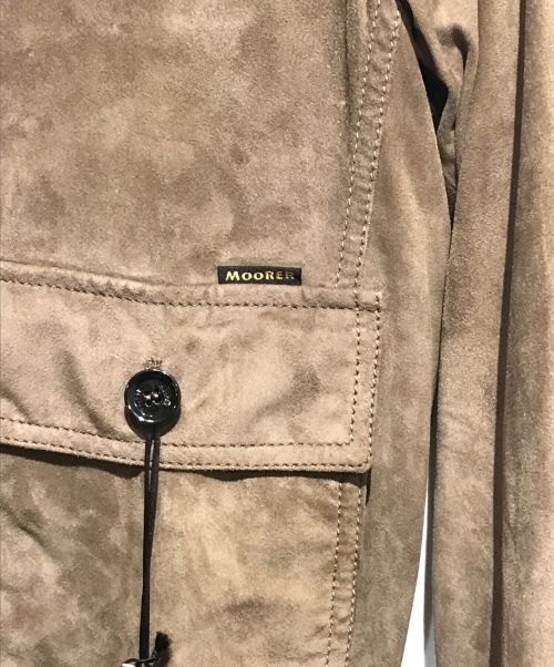 MOORER（ムーレー）MOORER (ムーレー) GABO-CAMスウェードA-1ジャケット ブラウン サイズ:50の古着・服飾アイテム