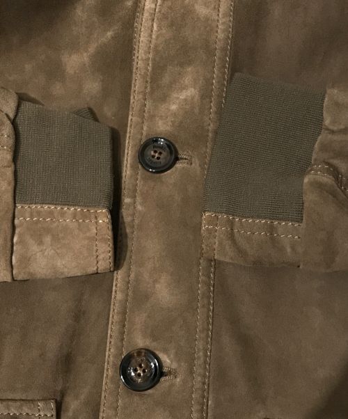 MOORER（ムーレー）MOORER (ムーレー) GABO-CAMスウェードA-1ジャケット ブラウン サイズ:50の古着・服飾アイテム