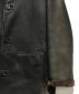 中古・古着 ERMENEGILDO ZEGNA (エルメネジルド・ゼニア) ムートンコート ブラック×ブラウン サイズ:46：45000円