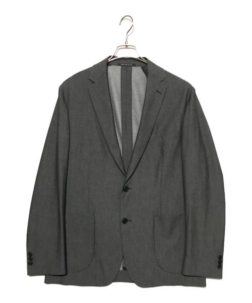 green label relaxing（グリーンレーベルリラクシング）green label relaxing (グリーンレーベルリラクシング) デニムライクテーラードジャケット グレー サイズ:XLの古着・服飾アイテム