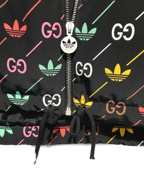 GUCCI（グッチ）GUCCI (グッチ) adidas (アディダス) トレフォイル ストライプ ジャケット ブラック サイズ:48の古着・服飾アイテム