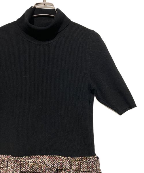 theory（セオリー）theory (セオリー) ニットコンボドレス ブラック サイズ:Ｓの古着・服飾アイテム