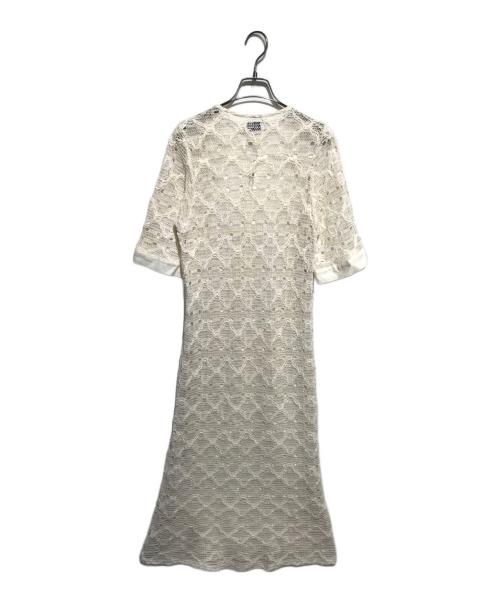 sahara（サハラ）SAHARA (サハラ) リネン混ワンピース アイボリー サイズ:表記無しの古着・服飾アイテム