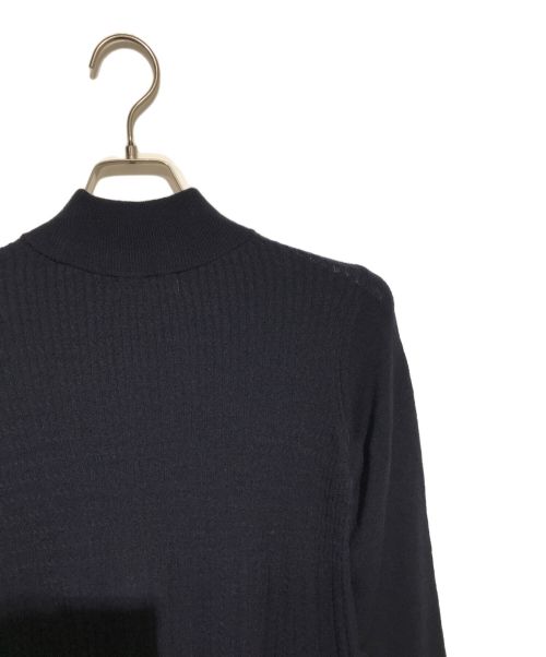 MACKINTOSH LONDON（マッキントッシュ ロンドン）MACKINTOSH LONDON (マッキントッシュ ロンドン) ファインウールホールガーメントニットワンピース ネイビー サイズ:38の古着・服飾アイテム