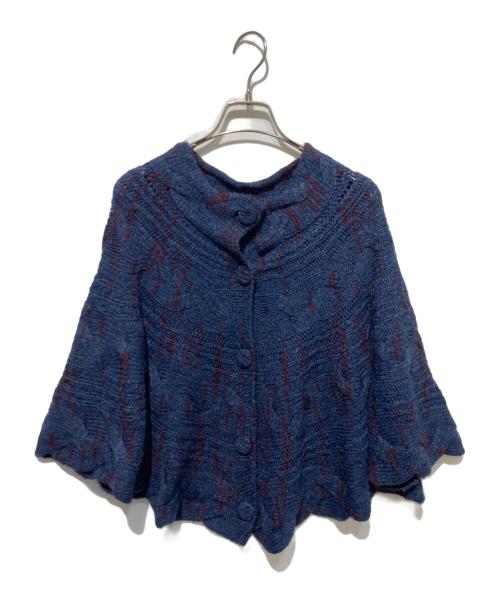 HaaT（ハート）HaaT (ハート) ケーブルニットカーディガン ネイビー サイズ:2の古着・服飾アイテム