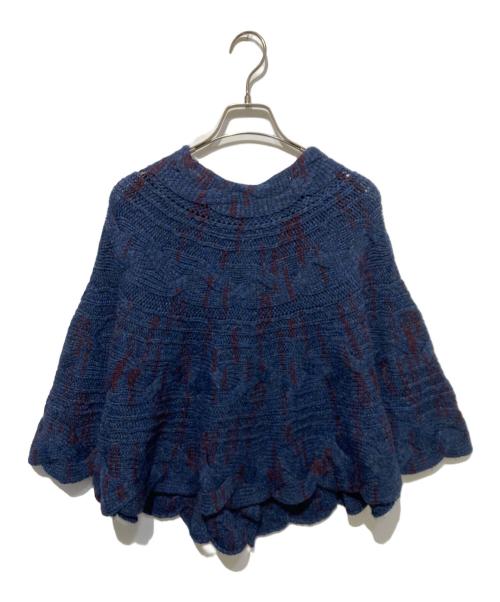 HaaT（ハート）HaaT (ハート) ケーブルニットカーディガン ネイビー サイズ:2の古着・服飾アイテム