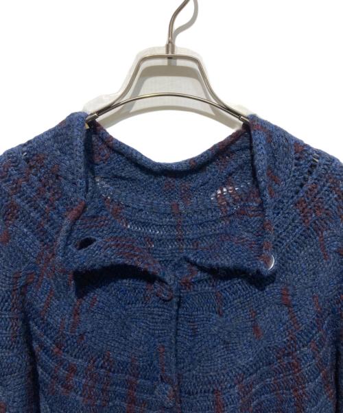 HaaT（ハート）HaaT (ハート) ケーブルニットカーディガン ネイビー サイズ:2の古着・服飾アイテム