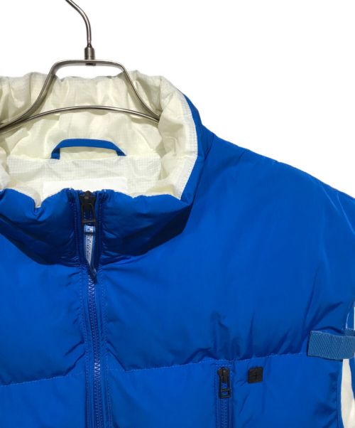 NAPAPIJRI（ナパピリ）NAPAPIJRI (ナパピリ) Martine rose (マーティン・ローズ) レイヤードマウンテンジャケット&ダウンベスト ブルー×ホワイト サイズ:34の古着・服飾アイテム