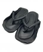 Acne studiosアクネ ストゥディオス）の古着「レザーフラットサンダル」｜ブラック