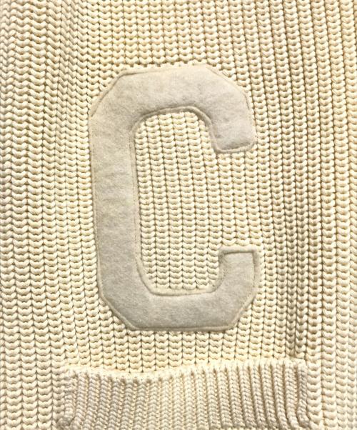 CELINE（セリーヌ）CELINE (セリーヌ) カレッジニットカーディガン ベージュ サイズ:XSの古着・服飾アイテム