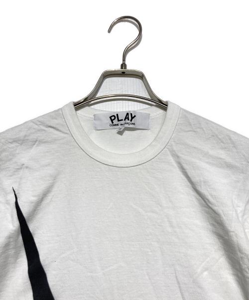 PLAY COMME des GARCONS（プレイコムデギャルソン）PLAY COMME des GARCONS (プレイ コムデギャルソン) NIKE (ナイキ) フィリップ・パゴウスキーハート刺繍カットソー ホワイト サイズ:Ｓの古着・服飾アイテム