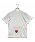 PLAY COMME des GARCONS (プレイ コムデギャルソン) フィリップ・パゴウスキーハート刺繍CDGロゴ半袖カットソー ホワイト サイズ:Ｓ：6000円
