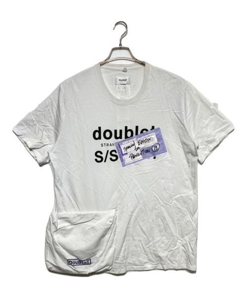 doublet（ダブレット）doublet (ダブレット) REVOLUTION 40th記念パッカブルTシャツ ホワイト サイズ:Ｌの古着・服飾アイテム