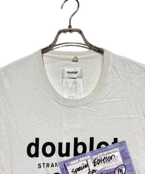 doublet（ダブレット）doublet (ダブレット) REVOLUTION 40th記念パッカブルTシャツ ホワイト サイズ:Ｌの古着・服飾アイテム