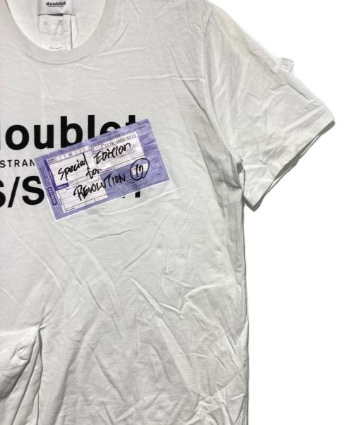 doublet（ダブレット）doublet (ダブレット) REVOLUTION 40th記念パッカブルTシャツ ホワイト サイズ:Ｌの古着・服飾アイテム