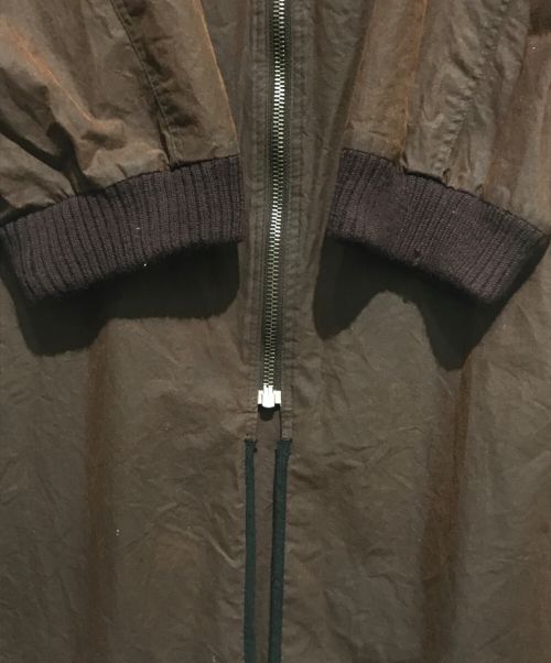 RAF SIMONS（ラフシモンズ）RAF SIMONS (ラフシモンズ) ロングボンバージャケット ブラウン サイズ:46の古着・服飾アイテム