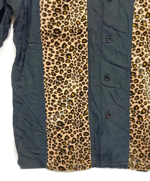 STYLE EYES（スタイルアイズ）STYLE EYES (スタイルアイズ) レオパードボーリングシャツ ブラック サイズ:Mの古着・服飾アイテム