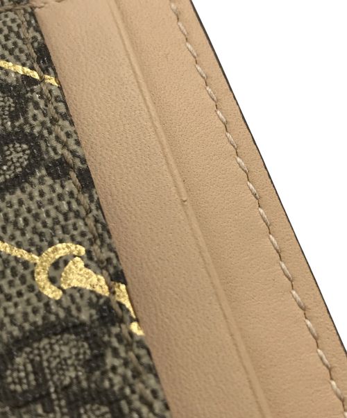 GUCCI（グッチ）GUCCI (グッチ) GGホースビットキャンバスカードホルダー ベージュの古着・服飾アイテム