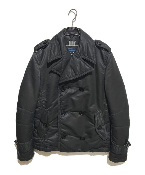 BURBERRY BLUE LABEL（バーバリー ブルー レーベル）BURBERRY BLUE LABEL (バーバリーブルーレーベル) 中綿ショートPコート ブラック サイズ:Lの古着・服飾アイテム