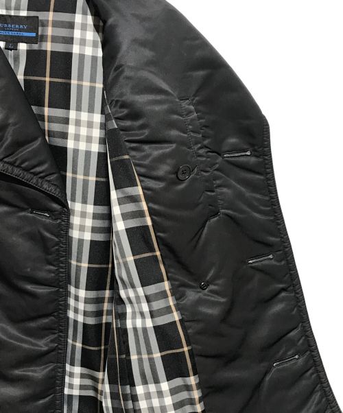 BURBERRY BLUE LABEL（バーバリー ブルー レーベル）BURBERRY BLUE LABEL (バーバリーブルーレーベル) 中綿ショートPコート ブラック サイズ:Lの古着・服飾アイテム