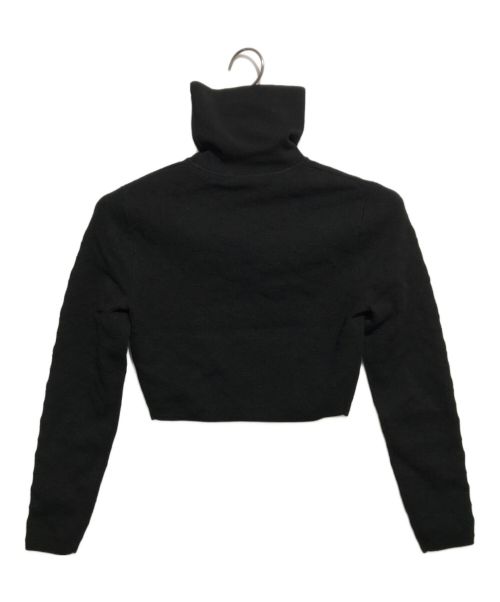 COACH（コーチ）COACH (コーチ) シグネチャーニットクロップドタートルネック ブラック サイズ:Sの古着・服飾アイテム