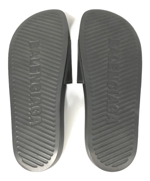 BALENCIAGA（バレンシアガ）BALENCIAGA (バレンシアガ) POOL SLIDEスライドサンダル ブラック サイズ:27.5の古着・服飾アイテム