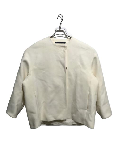 martinique（マルティニーク）martinique (マルティニーク) ノーカラーショートコート ベージュ サイズ:FREEの古着・服飾アイテム