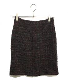 PRADA（プラダ）の古着「ウールミニスカート」｜ブラウン