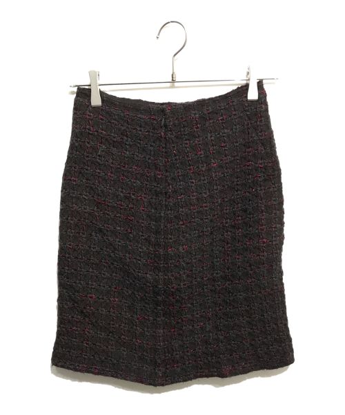 PRADA（プラダ）PRADA (プラダ) ウールミニスカート ブラウン サイズ:38の古着・服飾アイテム