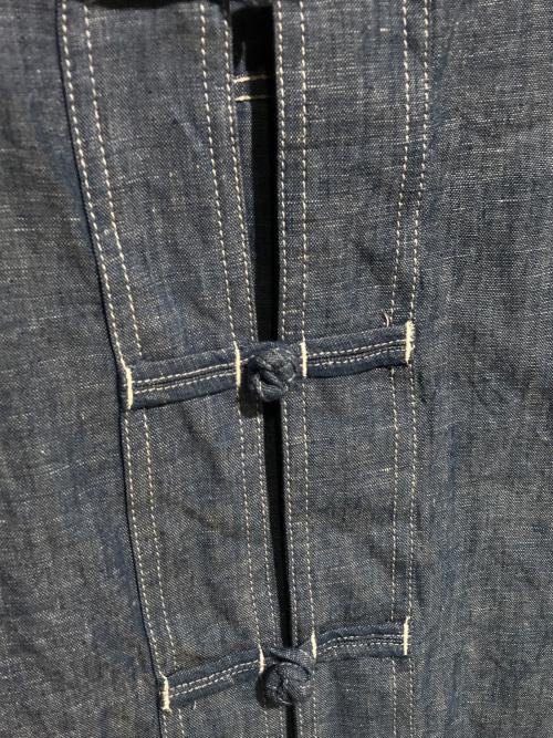 Needles（ニードルズ）Needles (ニードルズ) シャンブレーチャイナシャツ ブルー サイズ:Sの古着・服飾アイテム