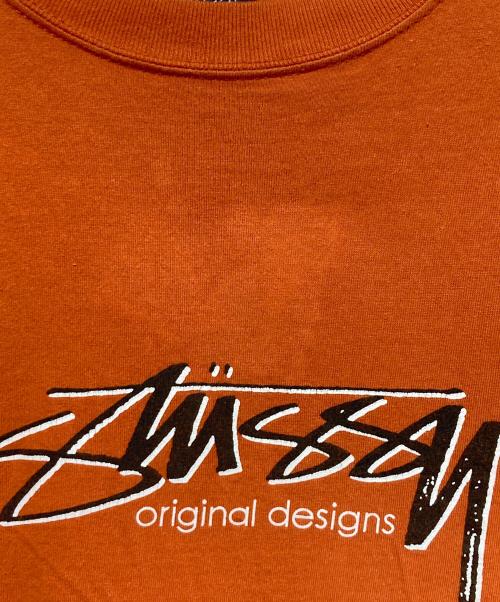 stussy（ステューシー）stussy (ステューシー) ロゴＴシャツ オレンジ サイズ:Ｓの古着・服飾アイテム
