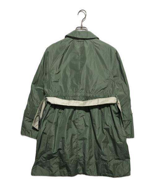 'S Max Mara（エスマックスマーラ）'S Max Mara (エスマックスマーラ) リバーシブルコート グリーン×アイボリー サイズ:38の古着・服飾アイテム