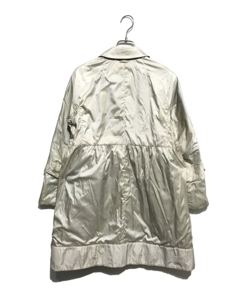 'S Max Mara（エスマックスマーラ）'S Max Mara (エスマックスマーラ) リバーシブルコート グリーン×アイボリー サイズ:38の古着・服飾アイテム