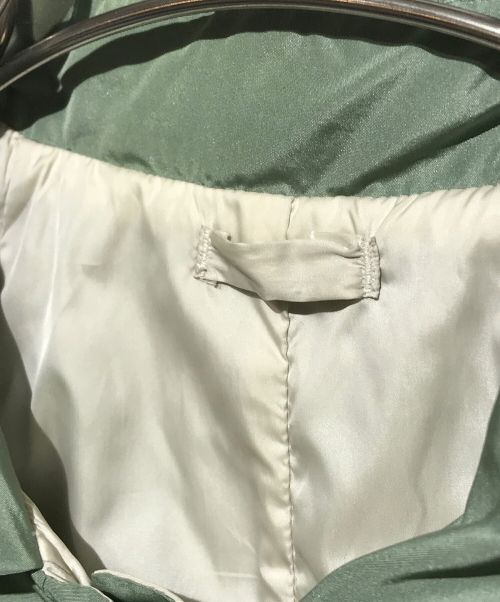 'S Max Mara（エスマックスマーラ）'S Max Mara (エスマックスマーラ) リバーシブルコート グリーン×アイボリー サイズ:38の古着・服飾アイテム