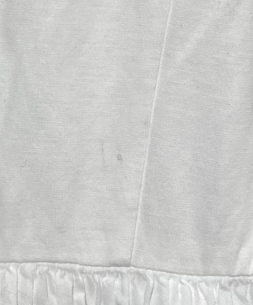 BORDERS at BALCONY（ボーダーズアットバルコニー）BORDERS at BALCONY (ボーダーズアットバルコニー) ティアードTeeドレス ホワイト サイズ:38の古着・服飾アイテム