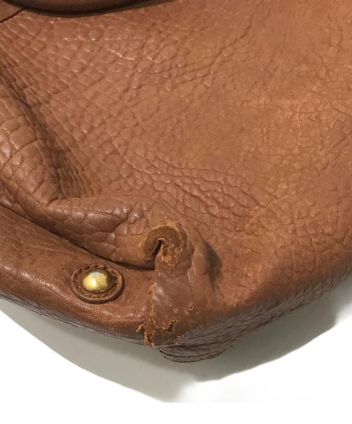 Yves Saint Laurent（イヴサンローラン）Yves Saint Laurent (イヴサンローラン) Yロゴレザーボストンバッグ ブラウンの古着・服飾アイテム