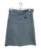 Martin Margiela 6マルタンマルジェラ 6）の古着「ベルテッドデニムスカート」｜ブルー