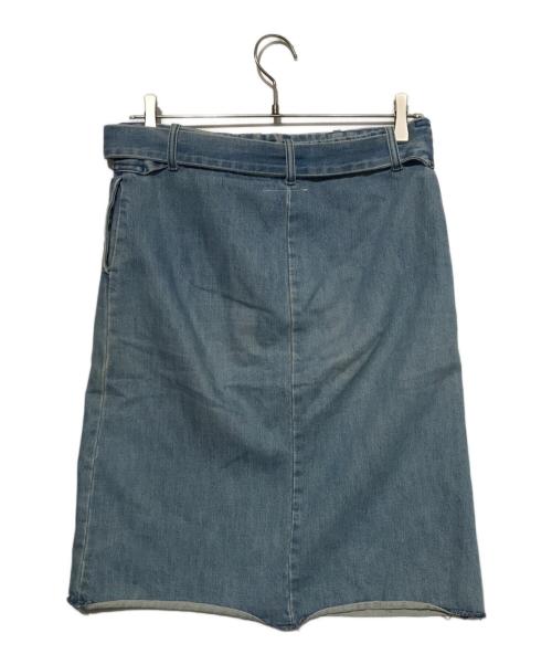 Martin Margiela 6（マルタンマルジェラ 6）Martin Margiela 6 (マルタンマルジェラ 6) ベルテッドデニムスカート ブルー サイズ:40の古着・服飾アイテム